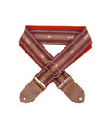Handmade Panlipi Loom Weave Audrey Choco Beige Guitar Strap