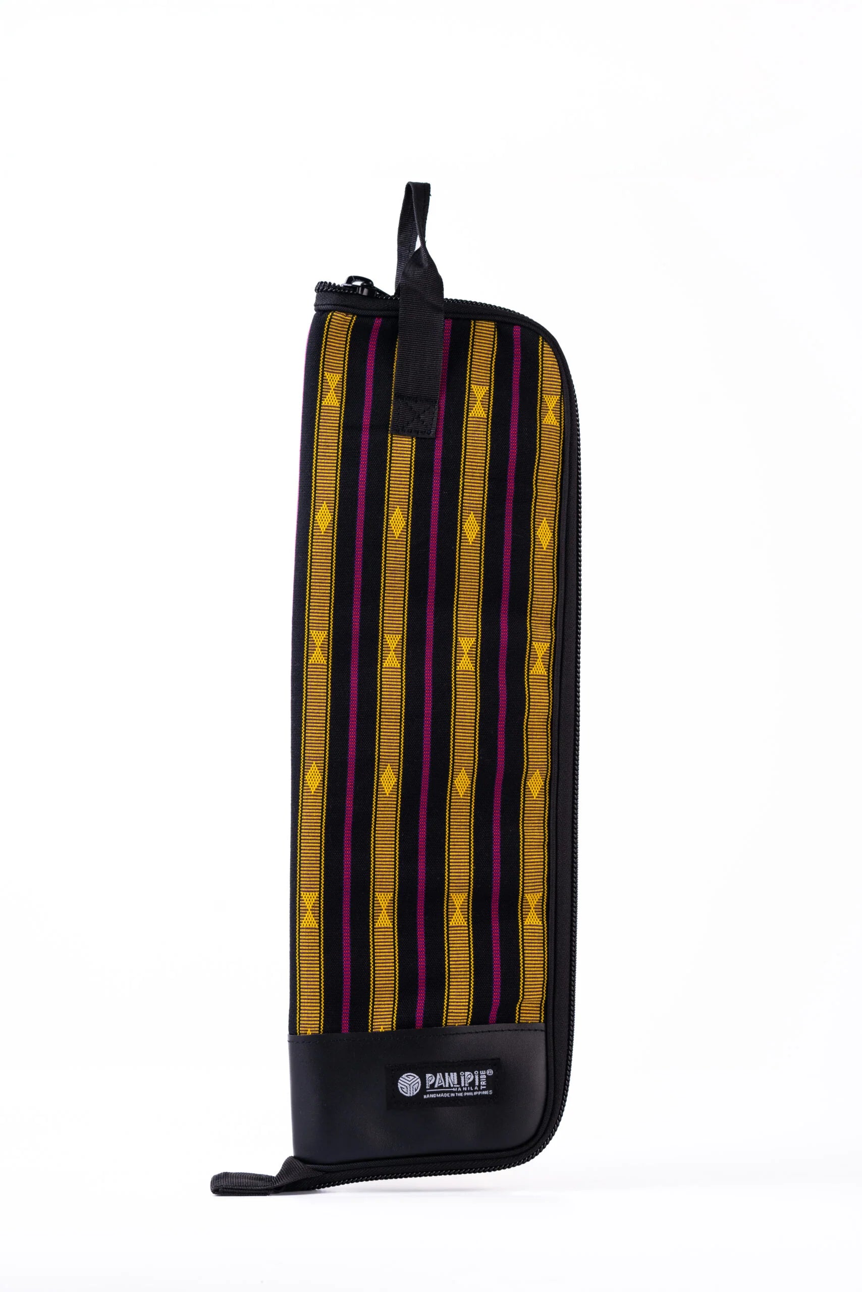 Handmade Panlipi Bag Loom Weave Audrey Drum Stick Bag Black/Gold